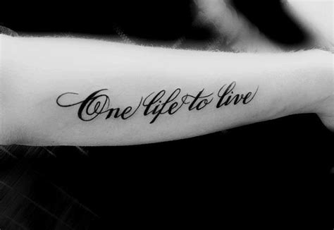 one life to live tattoo
